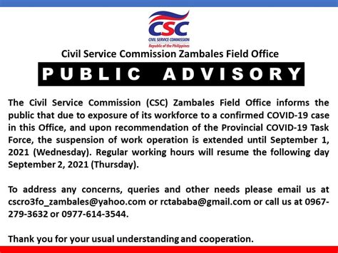 csc field office zambales|CSC Regional Office 3 .